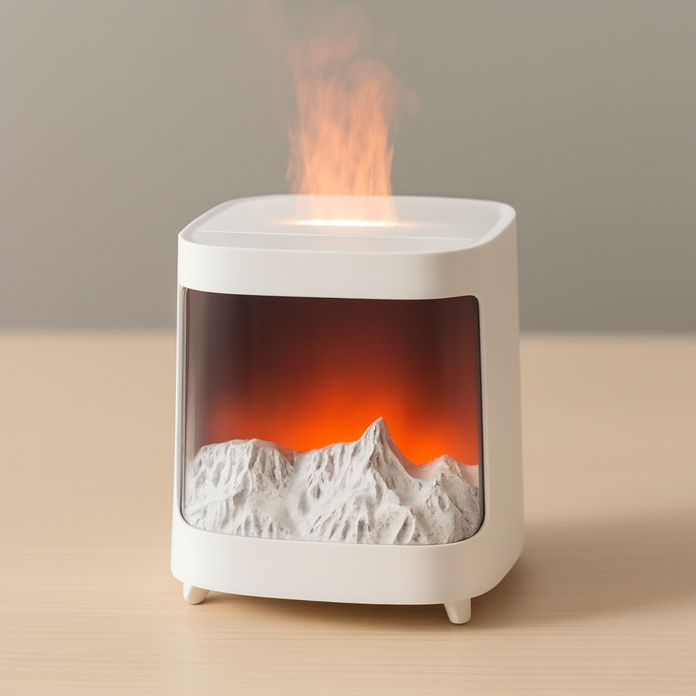 Aurora Diffuseur d’Arômes 200 ml – Humidificateur Ultrasonique USB avec Lampe LED Colorée