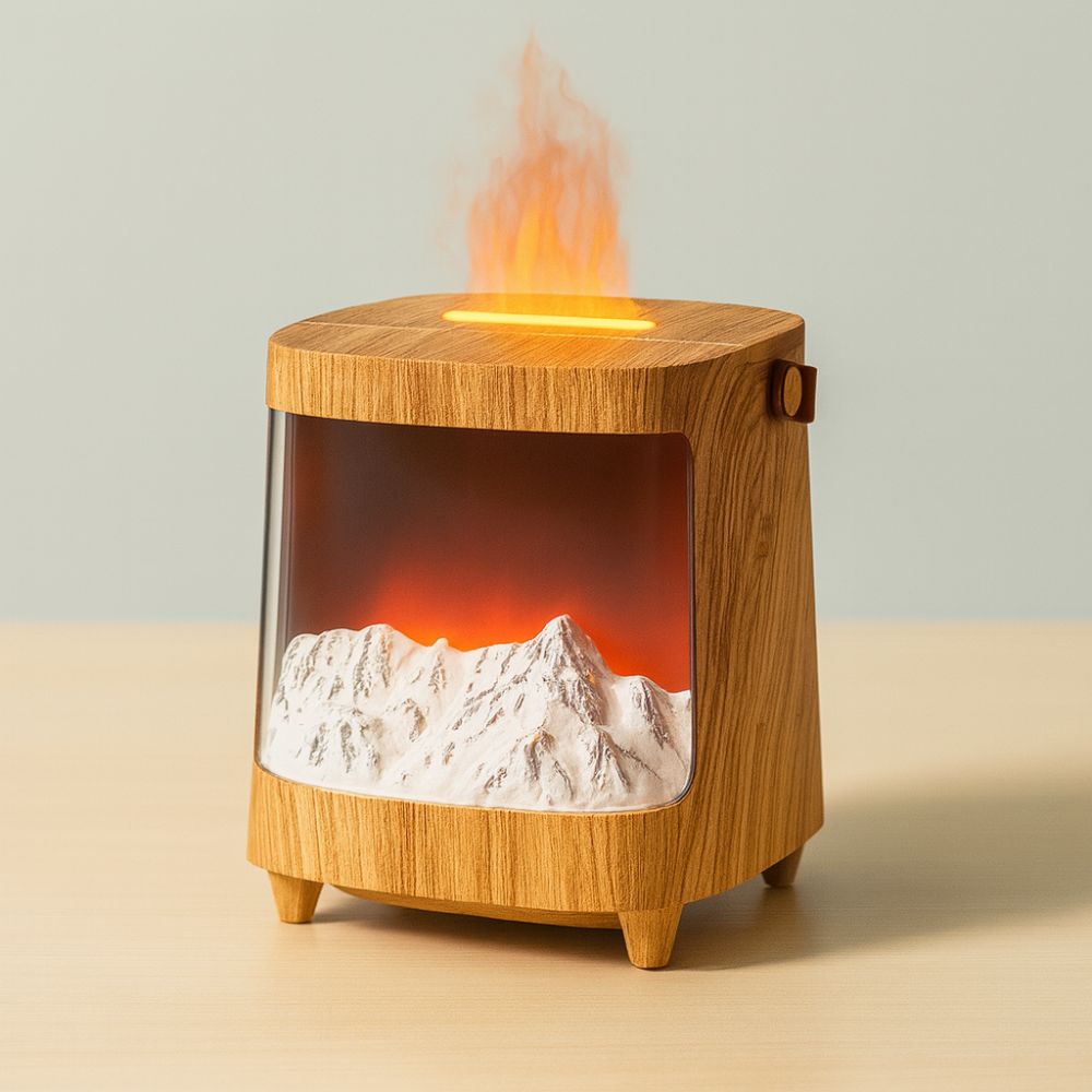 Aurora Diffuseur d’Arômes 200 ml – Humidificateur Ultrasonique USB avec Lampe LED Colorée