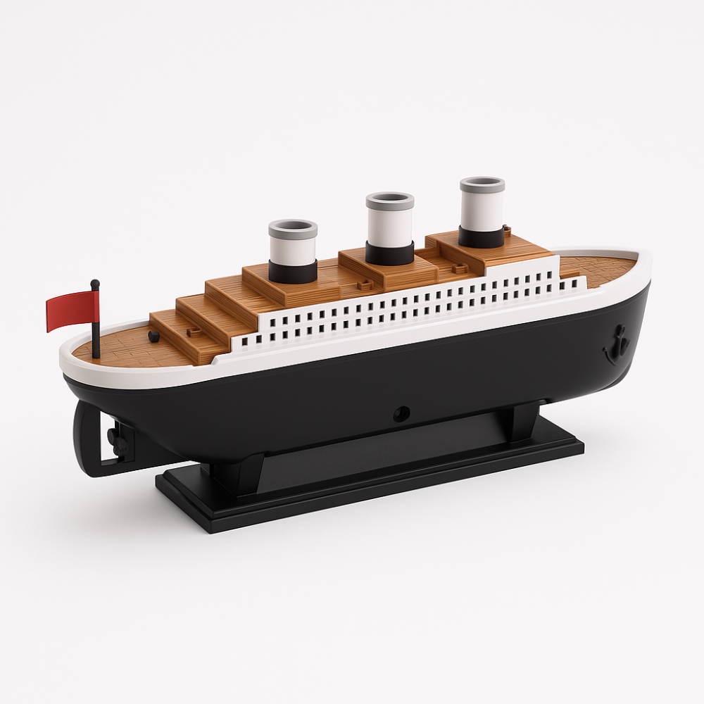 Humidificateur Rétro en Forme de Bateau – Diffuseur d’Arômes Ultrasonique avec Télécommande